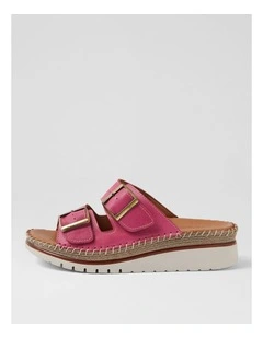 Isree Berry Leather Sandals