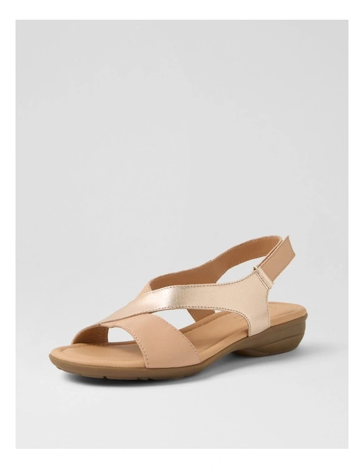 Bensin Dark Nude Rose Gold Leather Sandals image 2