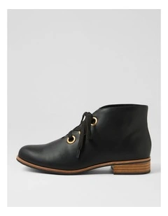 Hissel Black Ankle Boots