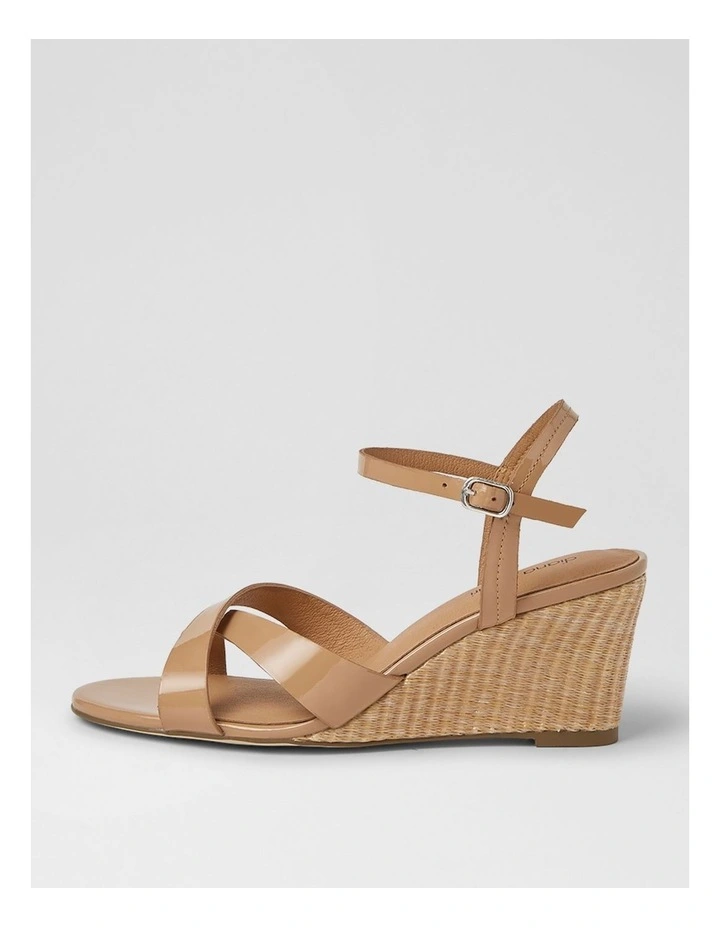 Isenta Nude Natural Patent Leather Sandals image 1