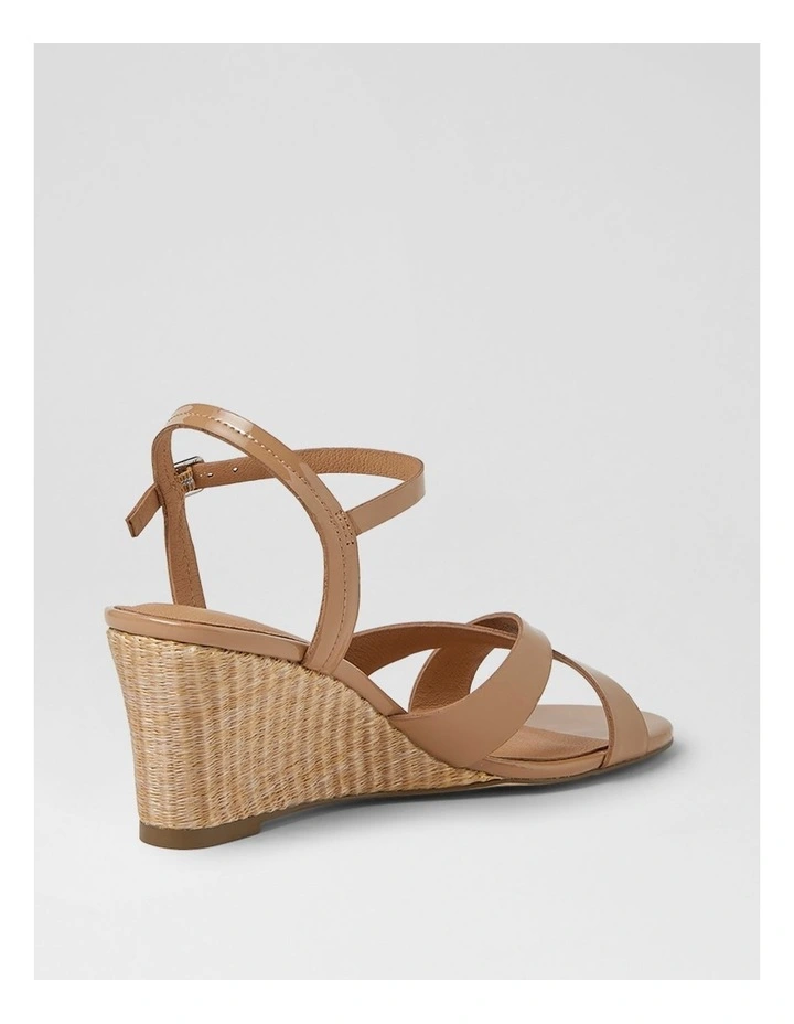 Isenta Nude Natural Patent Leather Sandals image 3