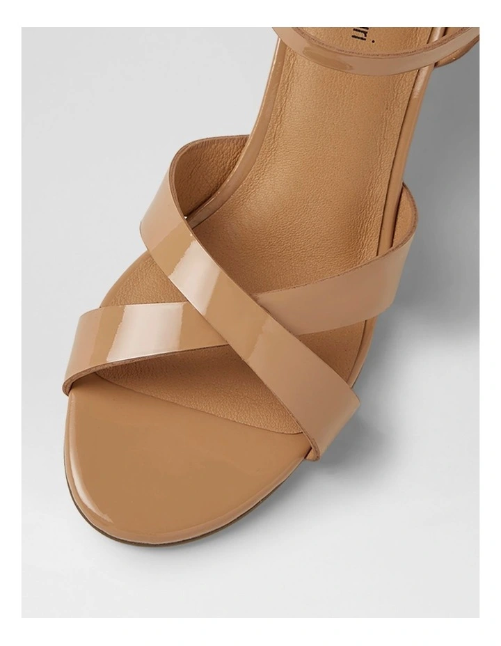 Isenta Nude Natural Patent Leather Sandals image 4