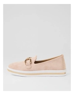 Nadison Nude Microsuede Flat Shoes