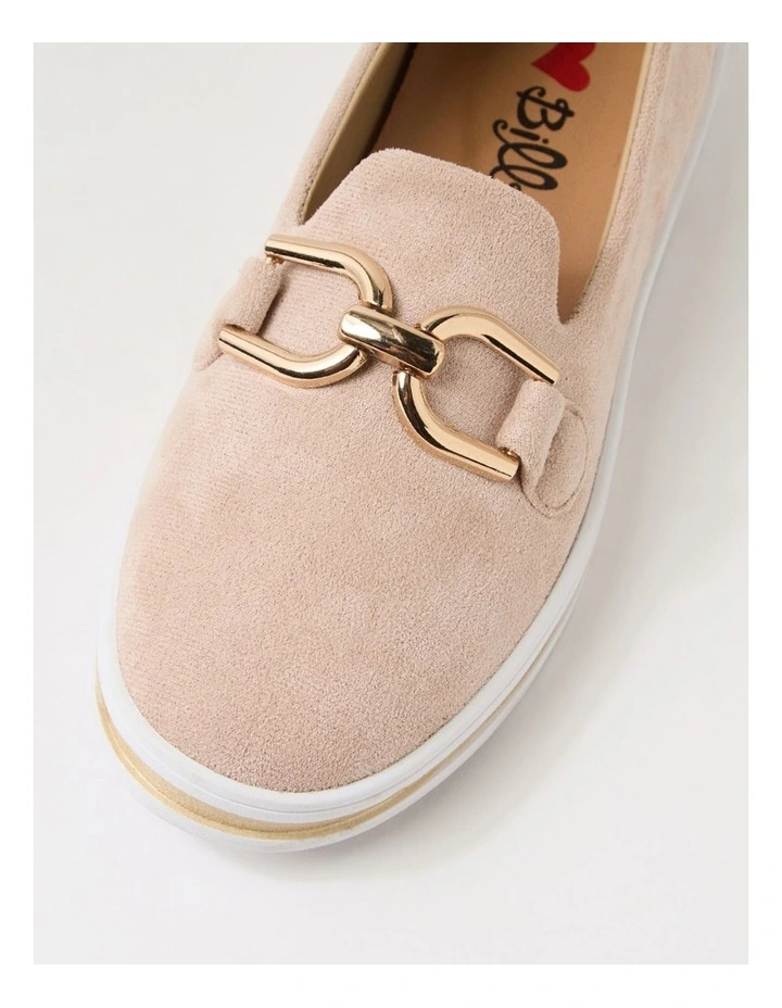 Nadison Nude Microsuede Flat Shoes image 4