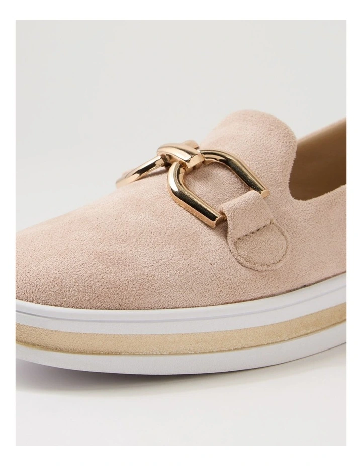 Nadison Nude Microsuede Flat Shoes image 5