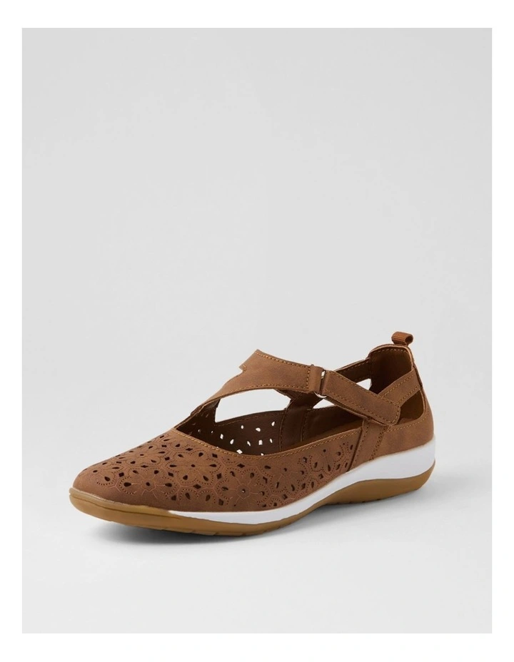 Ardon Tan Nubuck Pu Flat Shoes image 2