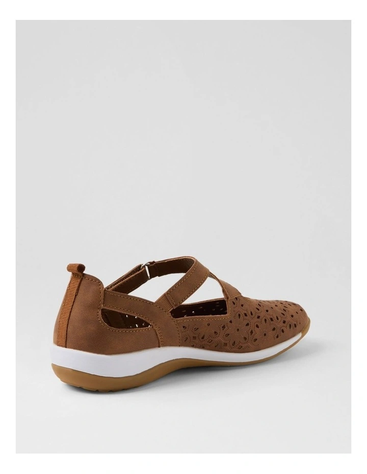 Ardon Tan Nubuck Pu Flat Shoes image 3