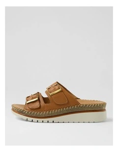 Isree Tan Leather Sandals