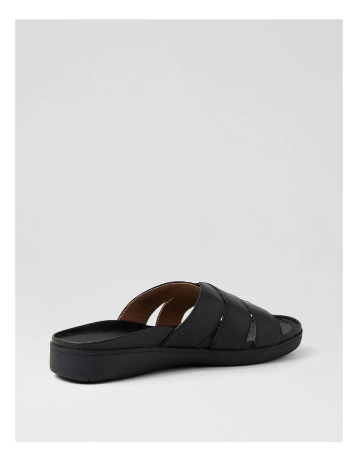Kimmies Black Leather Sandals image 3