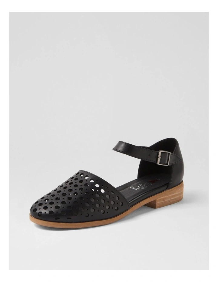 Quotes Black Flat Shoes image 2