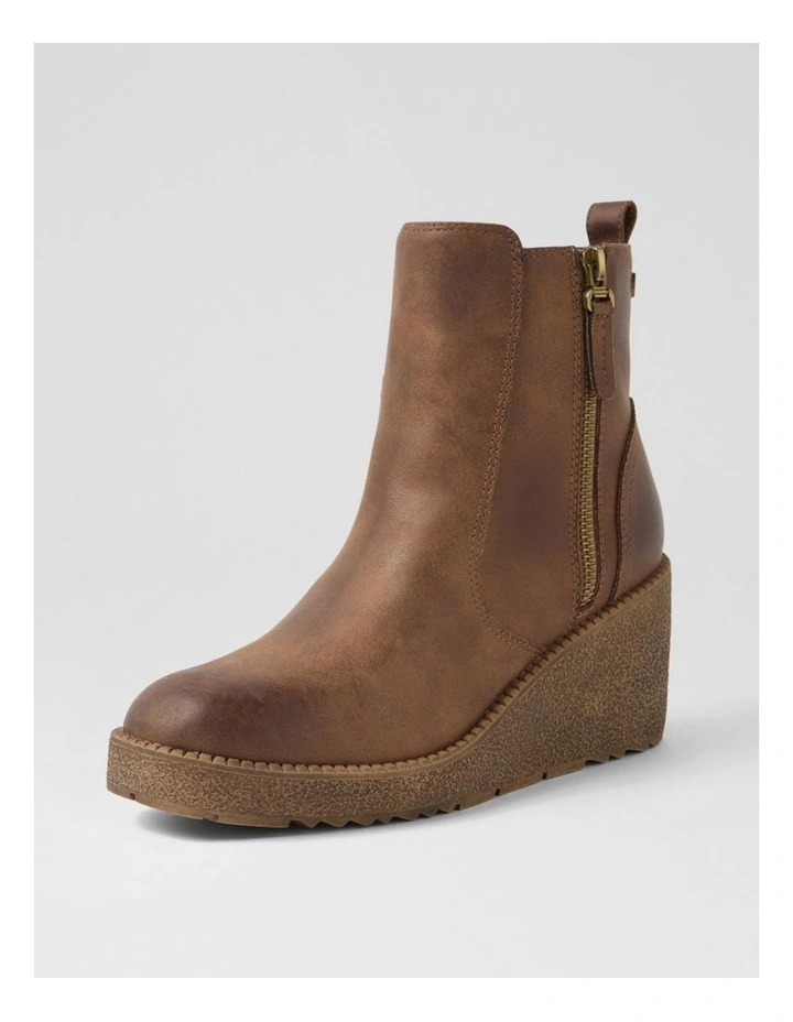 Layee Dark Taupe Microsuede Ankle Boots image 2