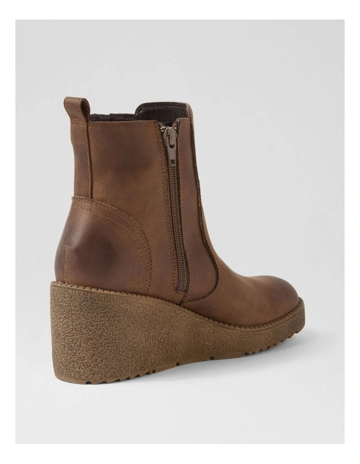 Layee Dark Taupe Microsuede Ankle Boots image 3