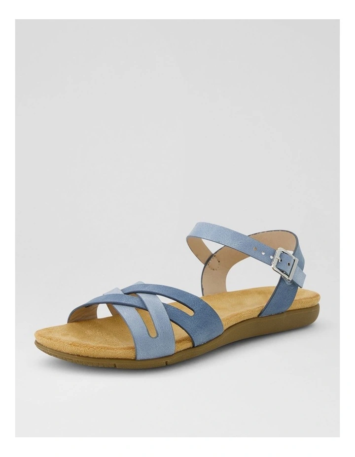 Fristie Denim Blue Nubuck Pu Sandals image 2