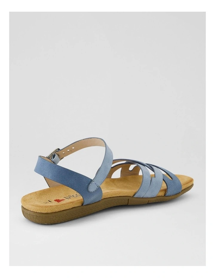 Fristie Denim Blue Nubuck Pu Sandals image 3