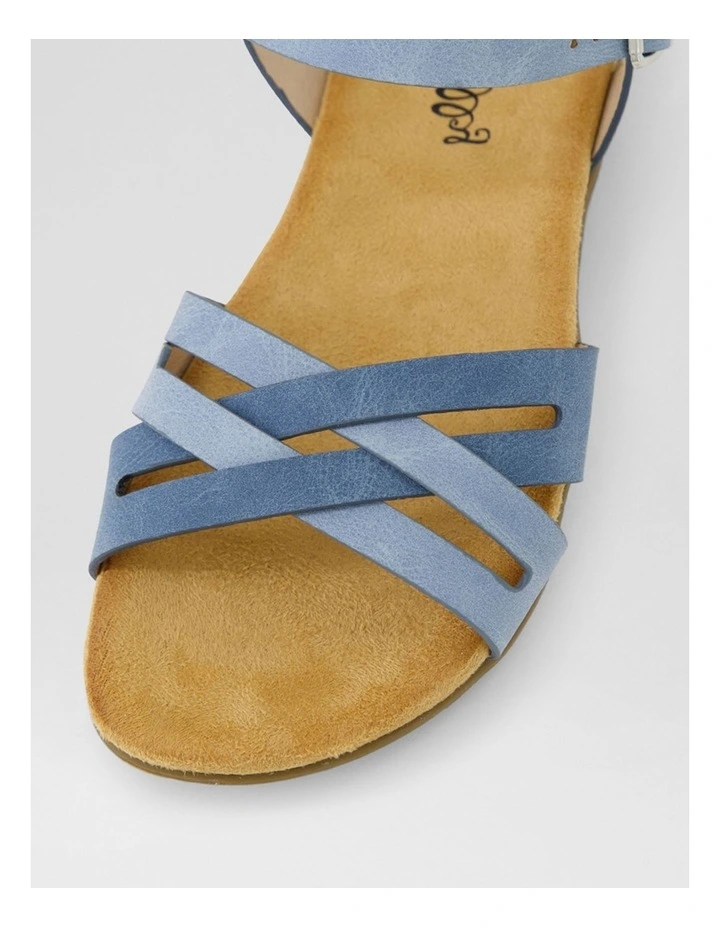 Fristie Denim Blue Nubuck Pu Sandals image 4