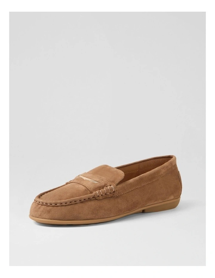 Rhaul Light Choc Suede Flat Shoes image 2