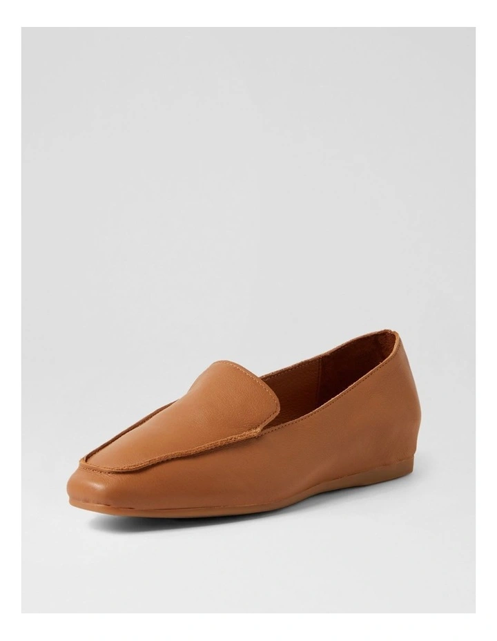 Kirrer Tan Leather Flat Shoes image 2