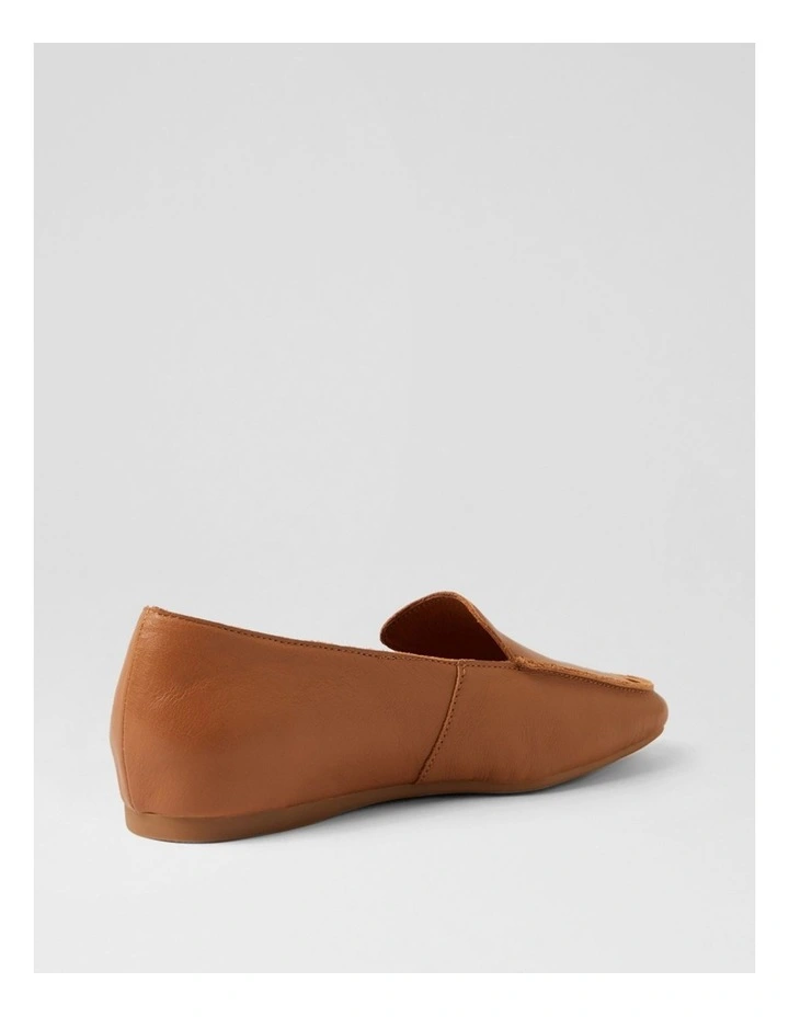 Kirrer Tan Leather Flat Shoes image 3