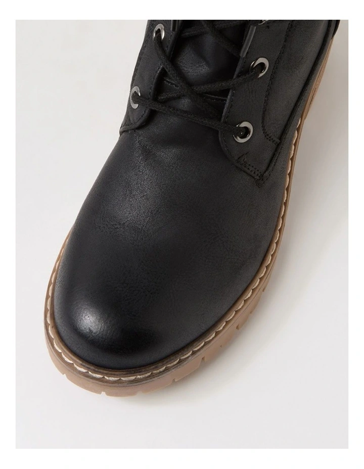 Wonto Black Knee High Boots image 4