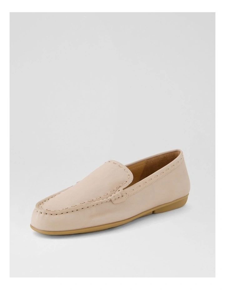 Rana Cappuccino Leather Flat Shoes image 2