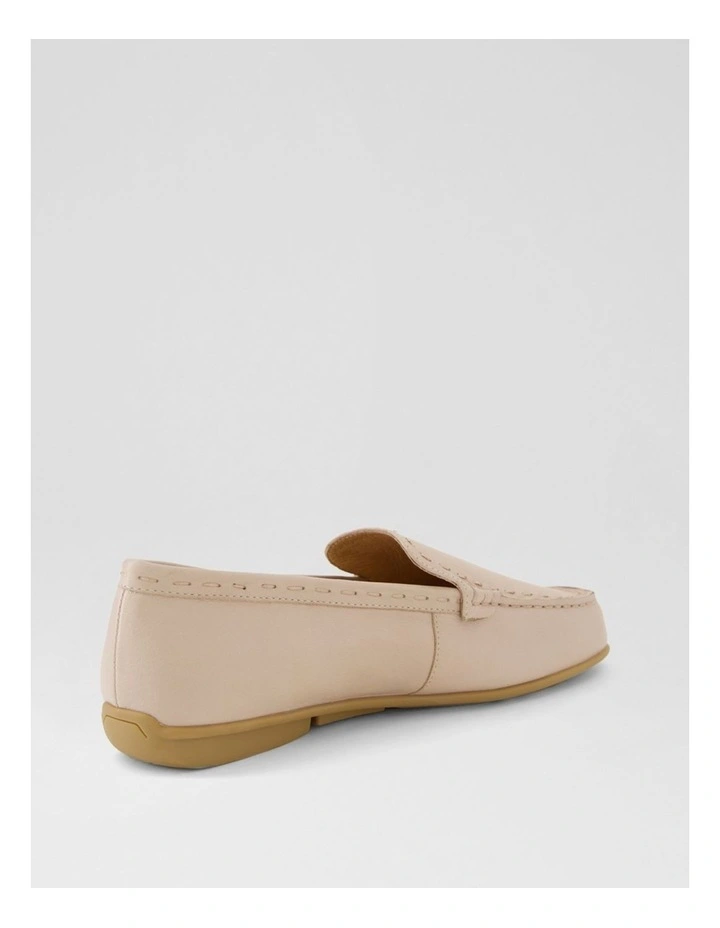 Rana Cappuccino Leather Flat Shoes image 3