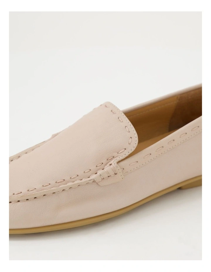 Rana Cappuccino Leather Flat Shoes image 5