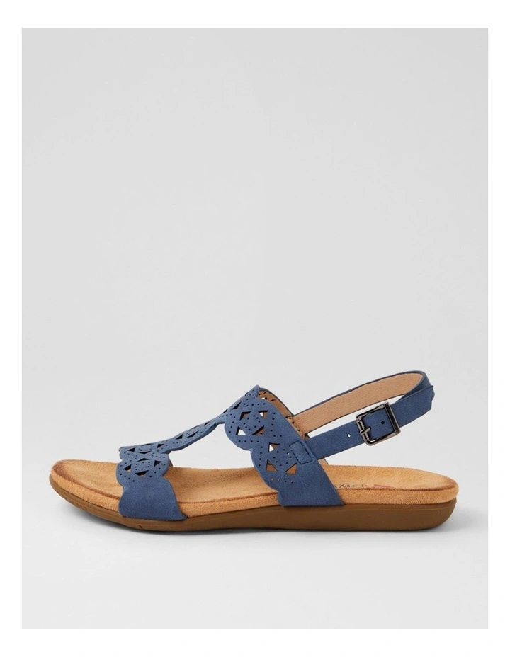 Falvinea Navy Nubuck Pu Sandals image 1