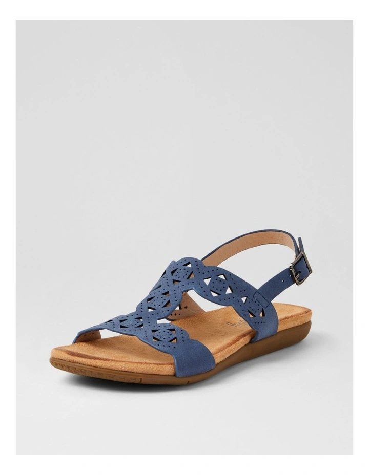 Falvinea Navy Nubuck Pu Sandals image 2