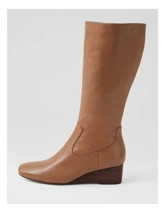 Gittle Light Choc Leather Calf Boots