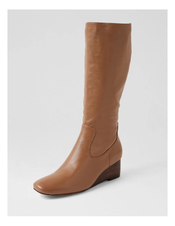 Gittle Light Choc Leather Calf Boots image 2