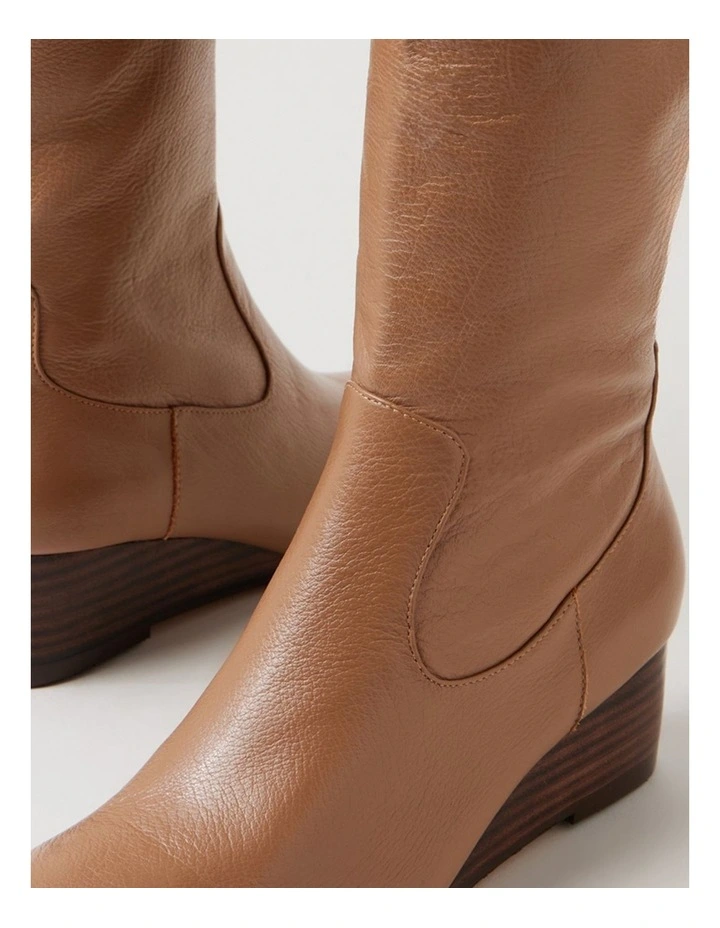 Gittle Light Choc Leather Calf Boots image 5