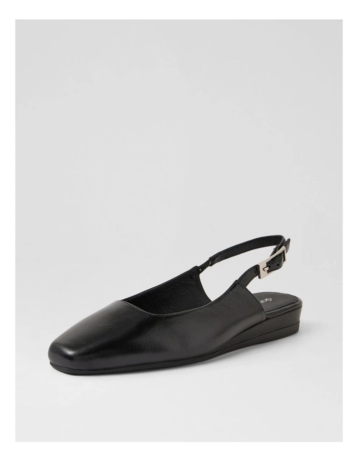 Kailani Black Luxe Leather Slingbacks image 2