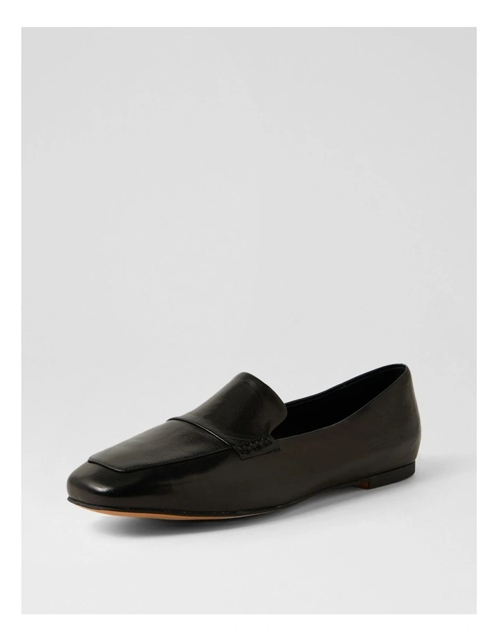 Nepeta Black Luxe Leather Flat Shoes image 2
