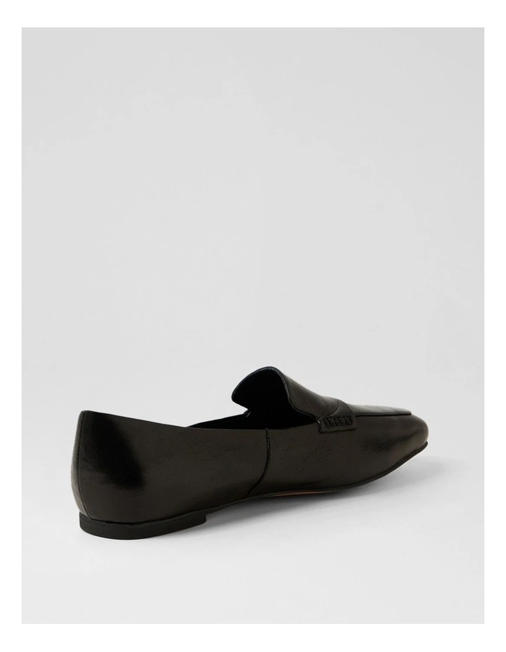 Nepeta Black Luxe Leather Flat Shoes image 3