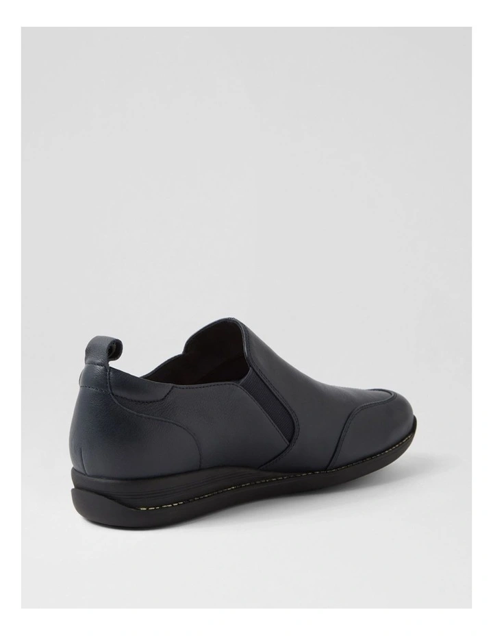 Ivyies Navy Leather Flat Shoes image 3
