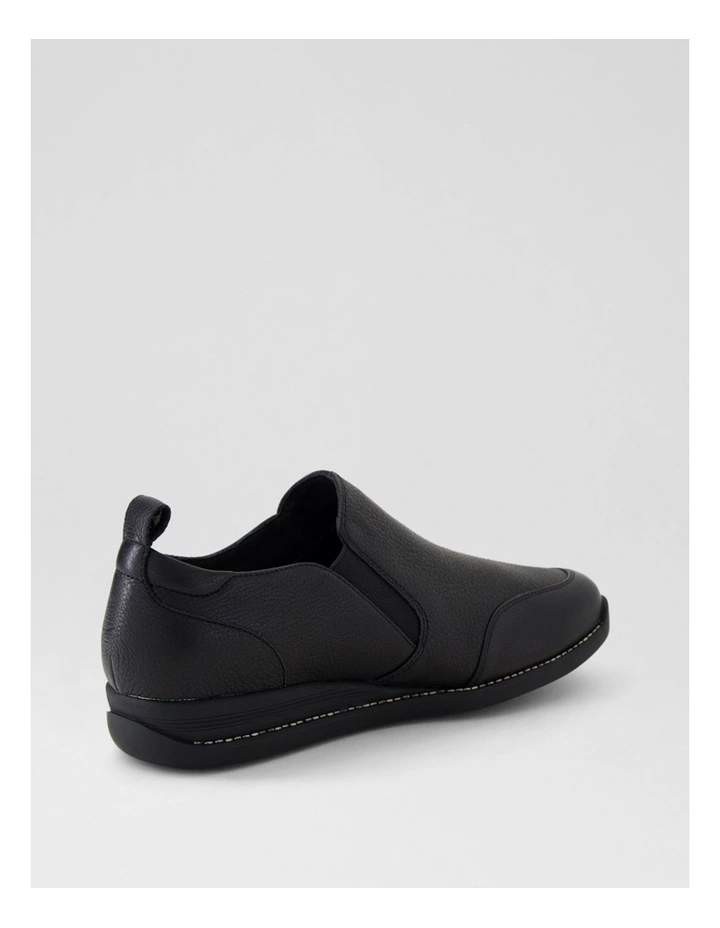 Ivyies Black Leather Flat Shoes image 3