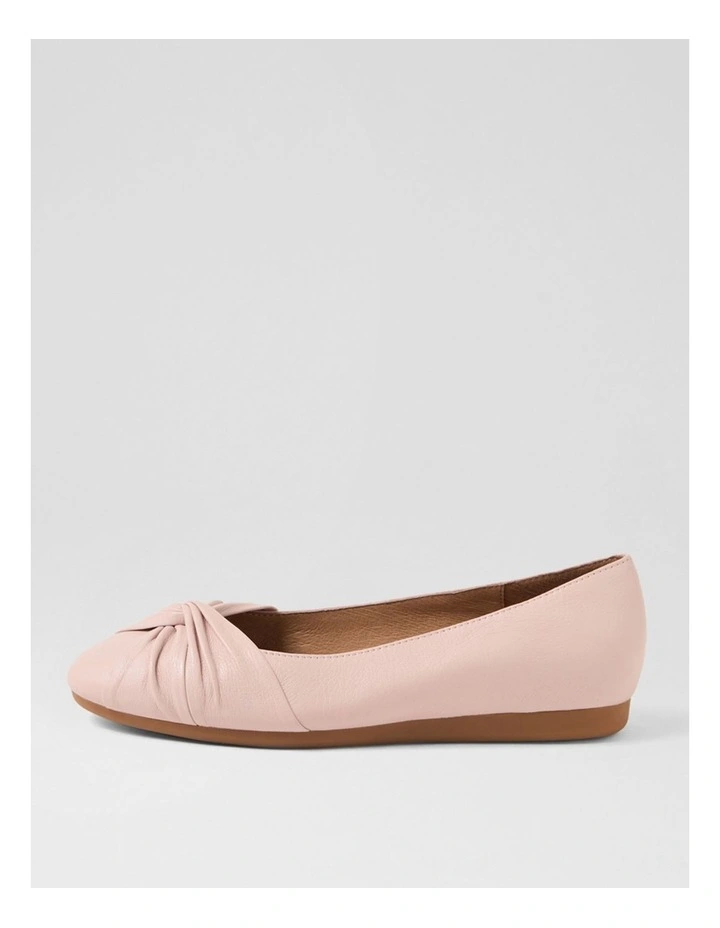 Blackelys Dusty Pink Leather Flat Shoes image 1