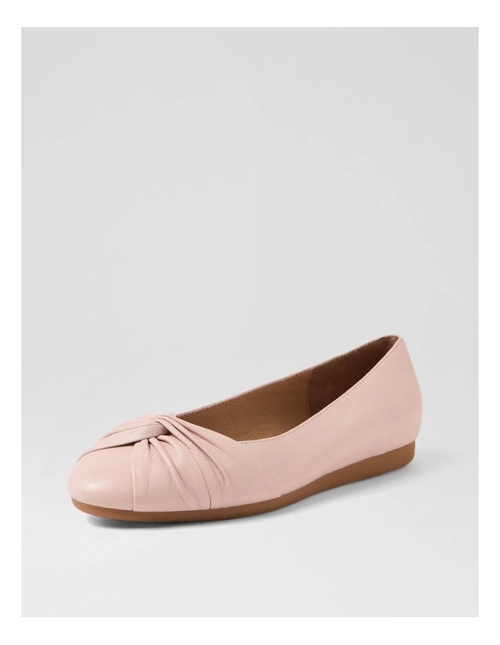 Blackelys Dusty Pink Leather Flat Shoes image 2