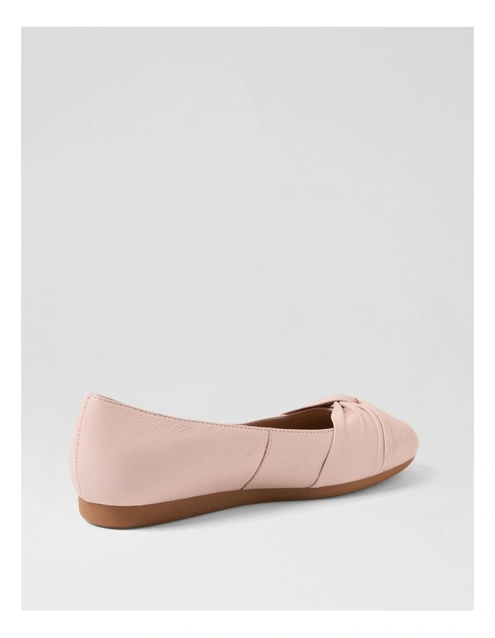 Blackelys Dusty Pink Leather Flat Shoes image 3