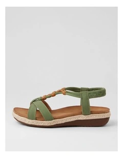 Landue Green Nubuck Pu Sandals