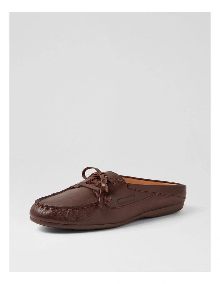 Ebuni Dark Brown Leather Flat Shoes image 2