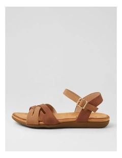 Fristie Light Tan Whiskey Nubuck Pu Sandals