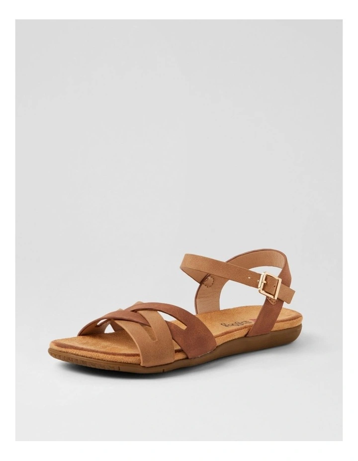 Fristie Light Tan Whiskey Nubuck Pu Sandals image 2