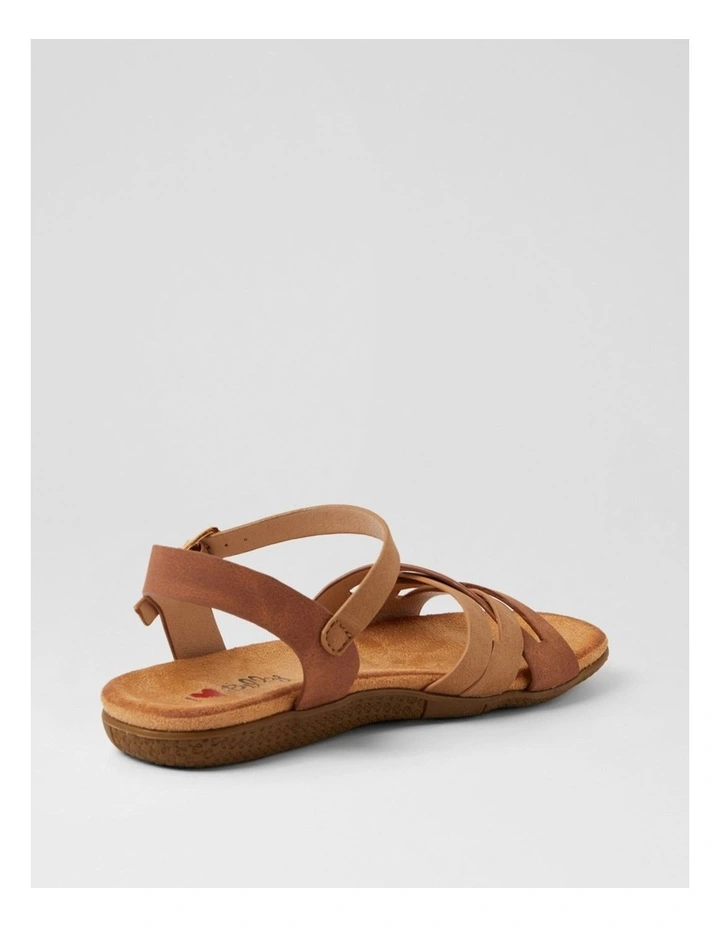 Fristie Light Tan Whiskey Nubuck Pu Sandals image 3