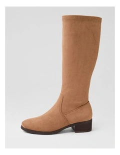 Tenner Light Choc Stretch Microsuede Knee High Boots