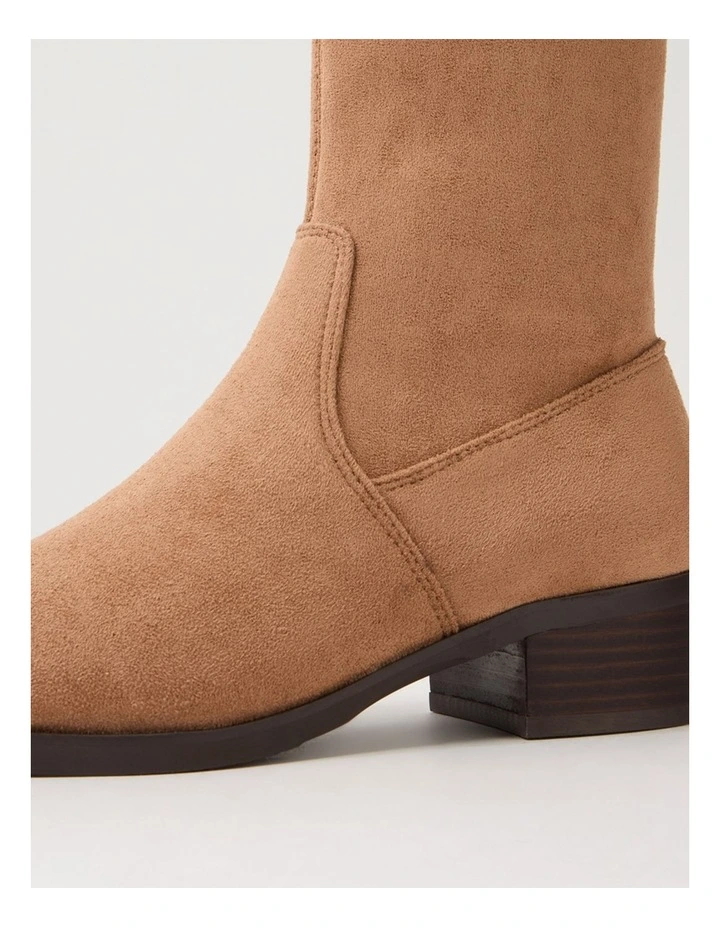 Tenner Light Choc Stretch Microsuede Knee High Boots image 5