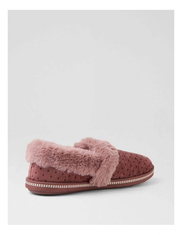 Slipon Rose Spot Velvet Slippers image 3