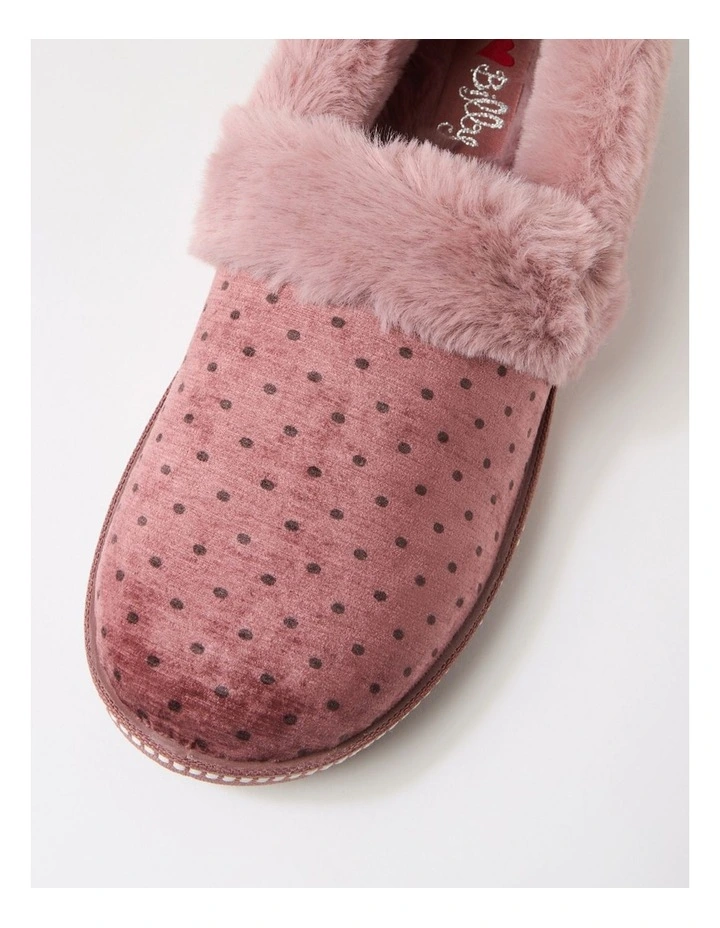 Slipon Rose Spot Velvet Slippers image 4