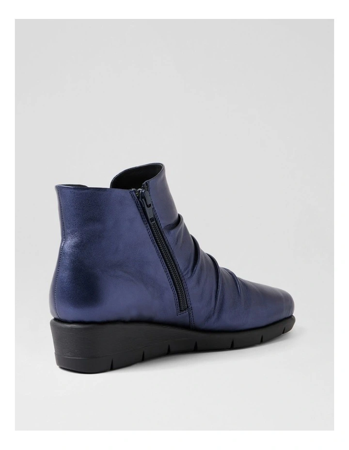 Maxie Sapphire Leather Ankle Boots image 2