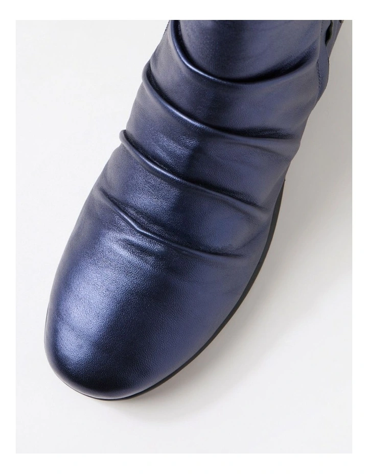 Maxie Sapphire Leather Ankle Boots image 4